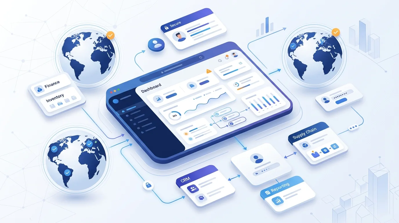 SaaS cloud ERP platform interface