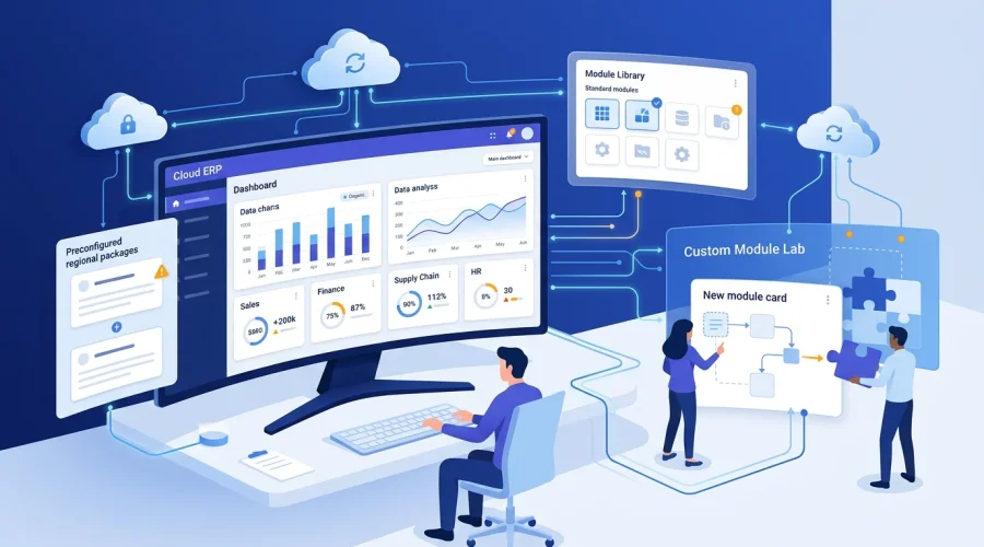 Custom Module Development Custom module development for BizProSoft ERP
